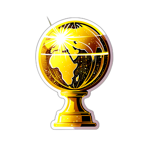 Sparkling Golden Globe
