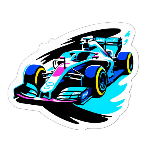 Formel 1 Sticker in Bewegung