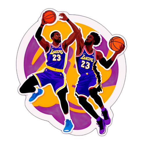 Lakers vs Raptors Showdown Sticker