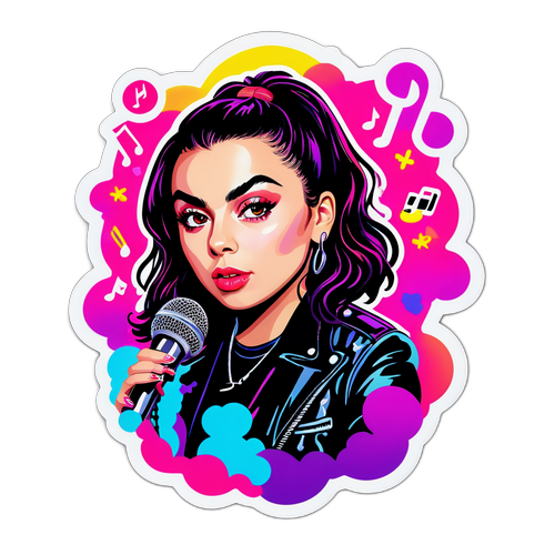 Vibrant Charli XCX Klistermärke