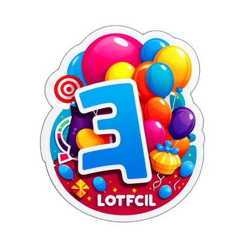 Adesivo Divertido Lotofácil 3499