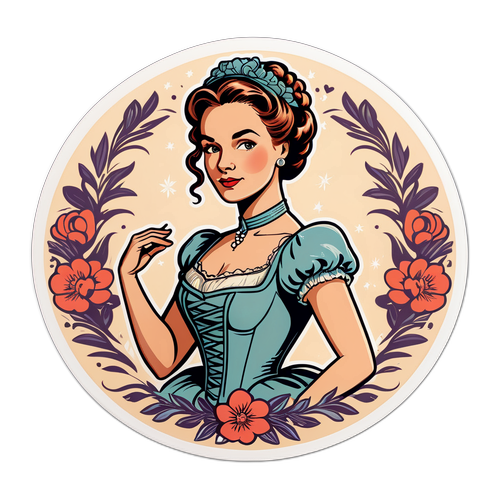 Elegancka ilustracja w stylu vintage