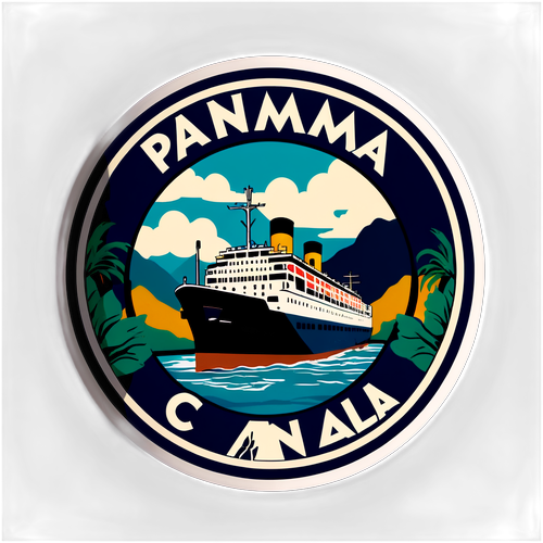 Sticker cu canalul Panama