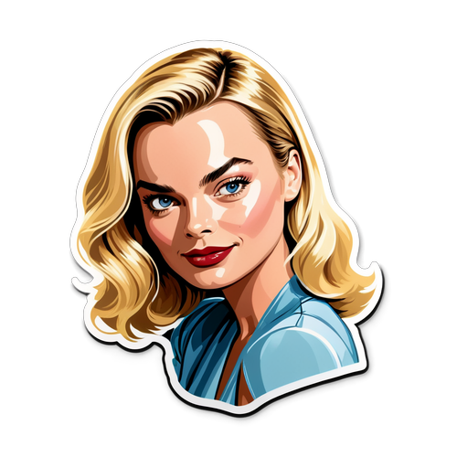 Glamorøs klistremerke av Margot Robbie