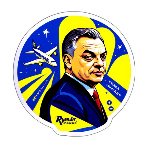Egy stilizált portré Orbán Viktorról