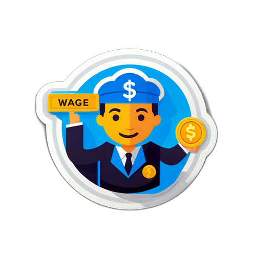 最低賃金を考えたステッカー