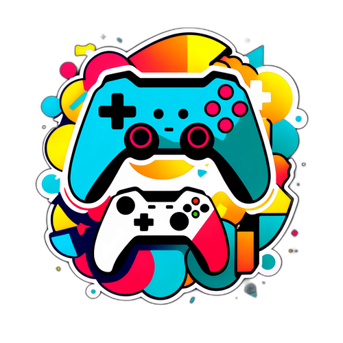 Εικονογράφηση με κονσόλες παιχνιδιών