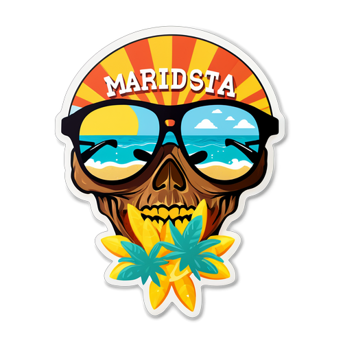 Diseño de una calavera con gafas de sol y la frase 'Madridista Verano en Valladolid'