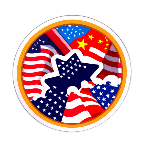 中美贸易贴纸