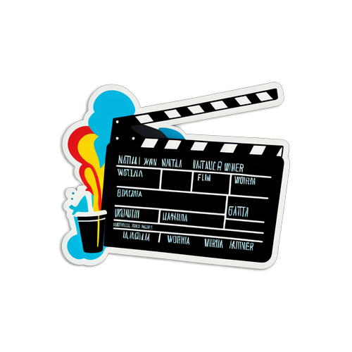 Glamour der Filmkunst: Ein Sticker von Natalia Wörner