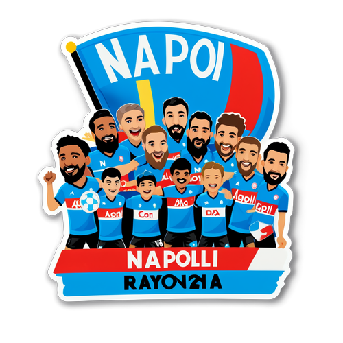 Sticker ya Mashabiki wa Napoli
