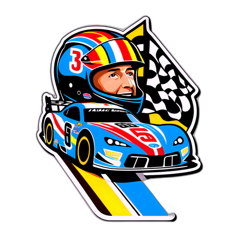 Stylish Kyle Busch Racing Sticker