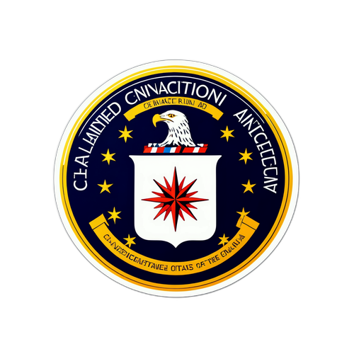 Abstrakcyjny projekt logo CIA z cyfrowymi elementami