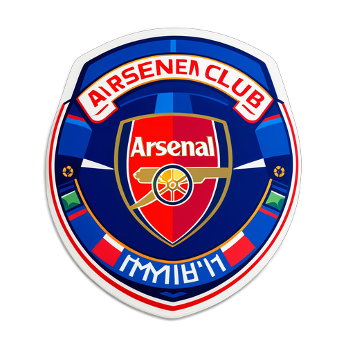 Emblem CLB Arsenal thi đấu với Ipswich Town