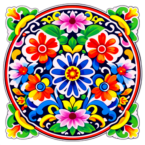 Talaverai színes kerámia dekorációk