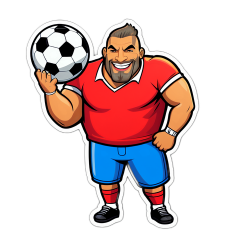 Sticker de 'Batista' divertido en una fiesta de fútbol
