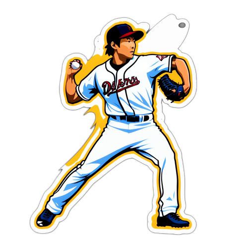 ウエハラの投球フォームのステッカー