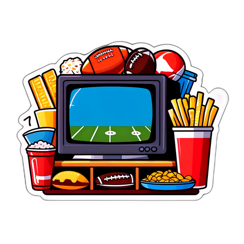 Cozy Sunday Night Football Sticker