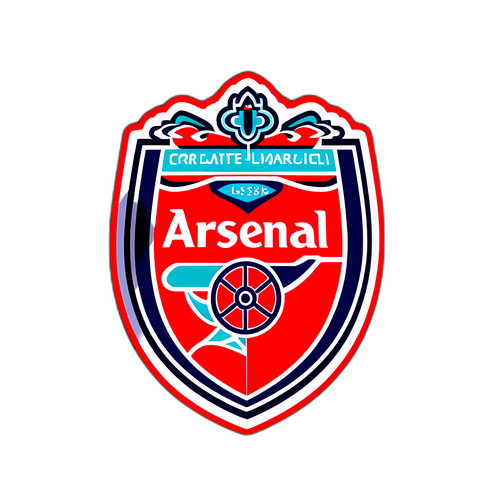 Designová nálepka pro fotbalový zápas Arsenal vs Liverpool