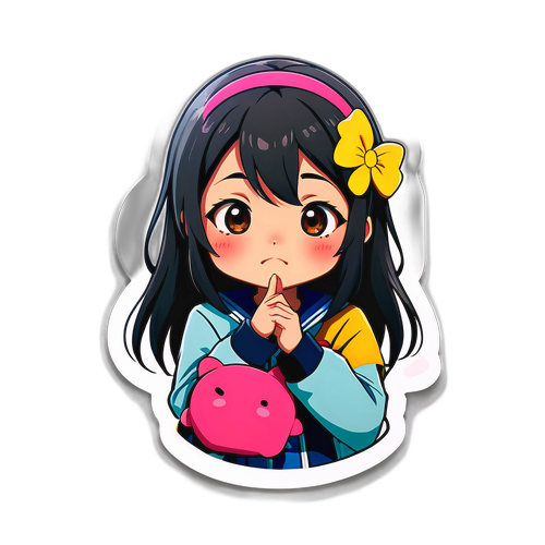 小山彩花のかわいいポーズステッカー