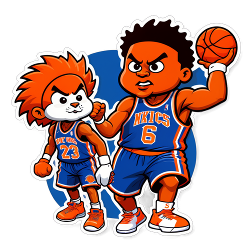 Sticker ng Knicks at Pistons na Nagbabalik ng Laban