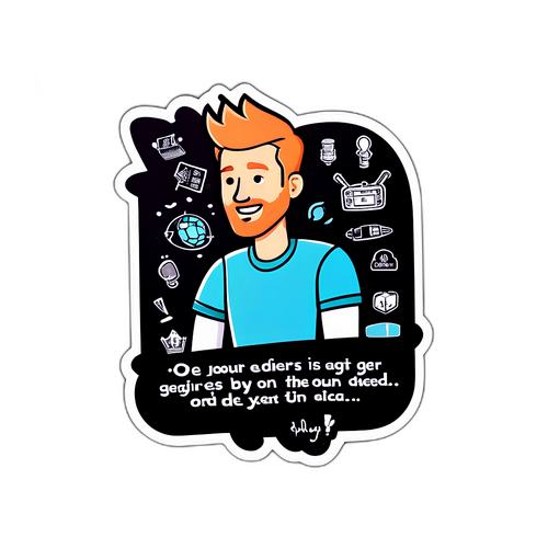 Sticker amuzant cu Dan Alexa oferind sfaturi tactice