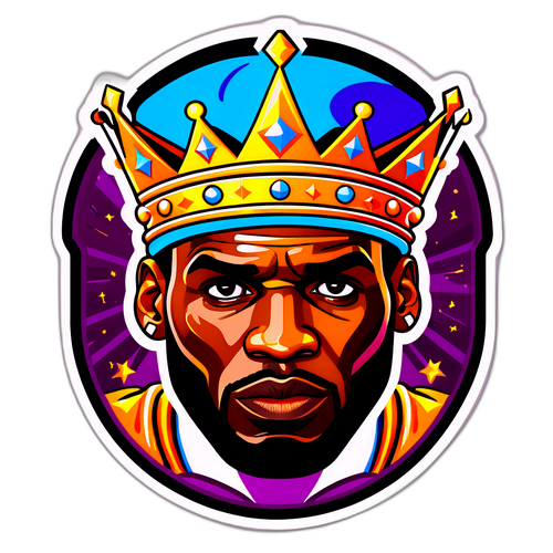 LeBron James med en krona
