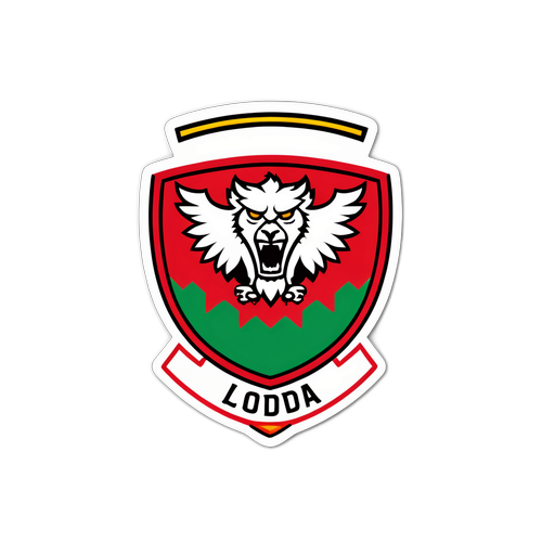 Widzew Lodz Emblem Sticker