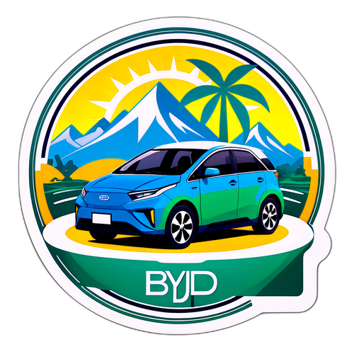 BYD Elektrikli Araç Sticker Tasarımı