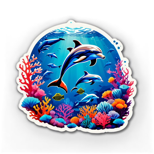 梦幻的海底珊瑚世界与海豚的邂逅