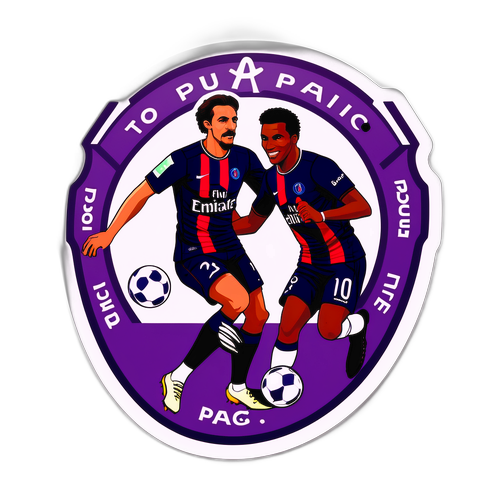 축구 경기 스티커: 툴루즈와 PSG의 순간