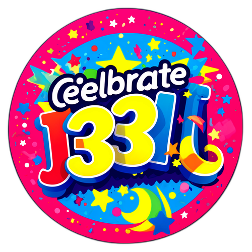 Vier met K3 Sticker
