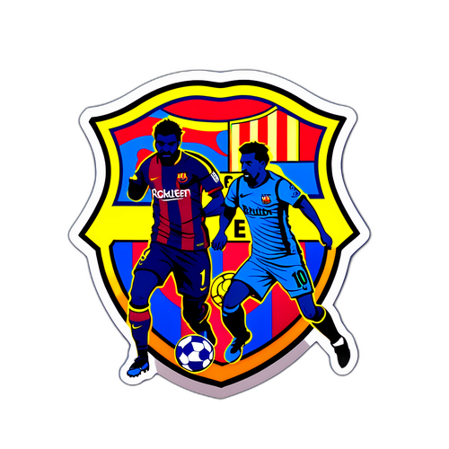 Stiker Rivalitas FC Barcelona yang Mencolok
