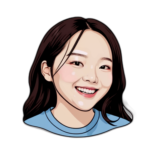 장원영의 미소 팬아트 스티커