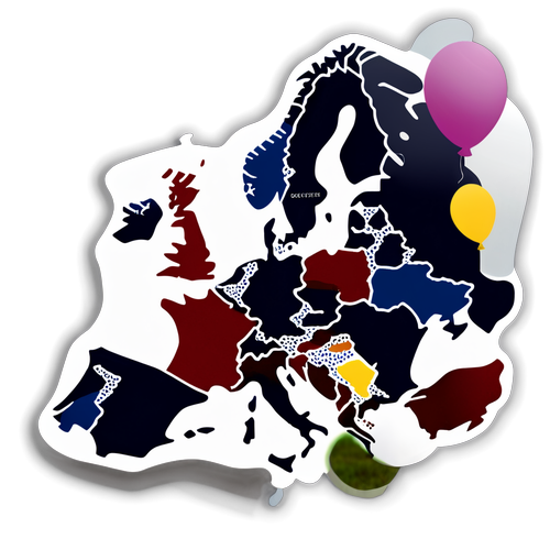 Mapa de Europa con globos sobre las principales ciudades de fútbol y el texto 'Fútbol sin fronteras'