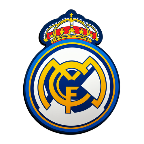 Onweerstaanbare Sticker: Toon je Passie voor Real Madrid met deze Must-Have Lettering!