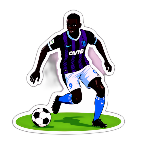 Pape Gueye Futbol Temalı Çıkartma