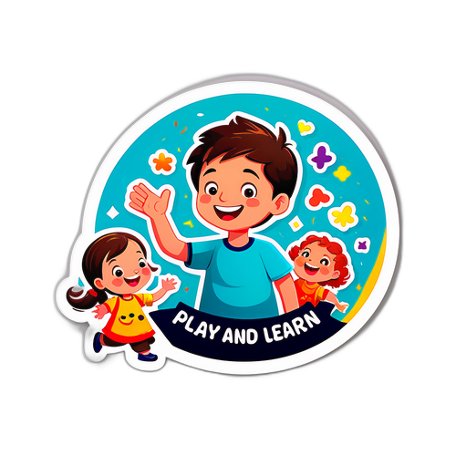 Speel en Leer Sticker