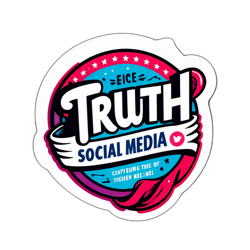 Design en Truth Social sticker med en bold erklæring
