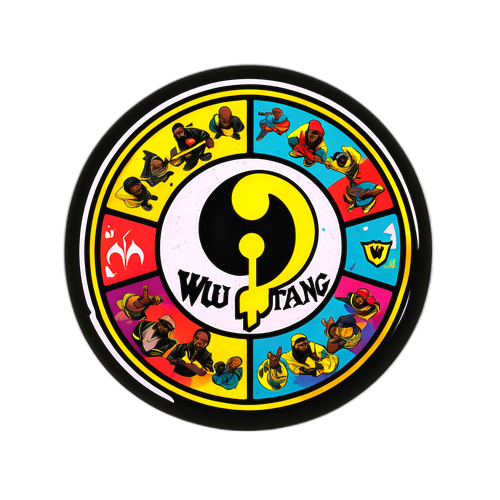 Retro Wu-Tang Clan Klistermärke