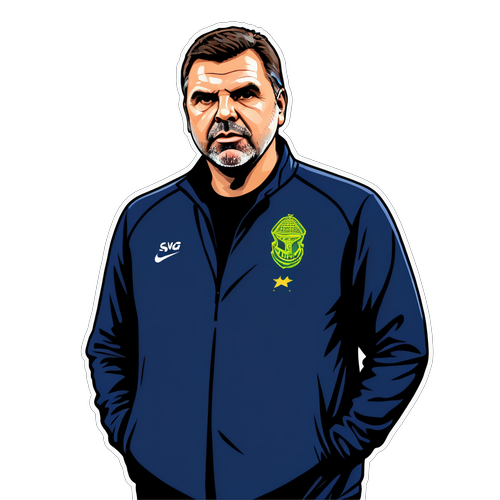 Inspirerende klistremerke av Ange Postecoglou