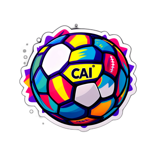 Canlı Futbol Topu Sticker