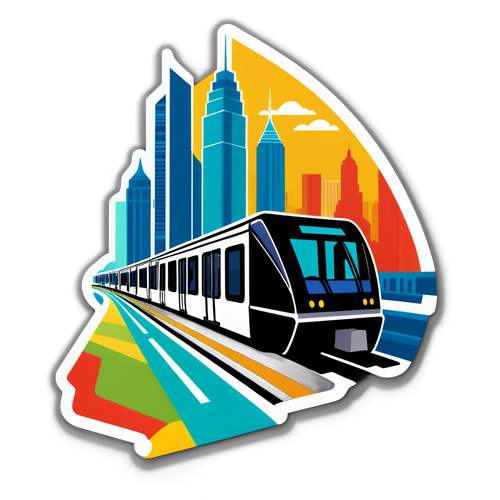 Modernong Tren ng Subway sa Makati