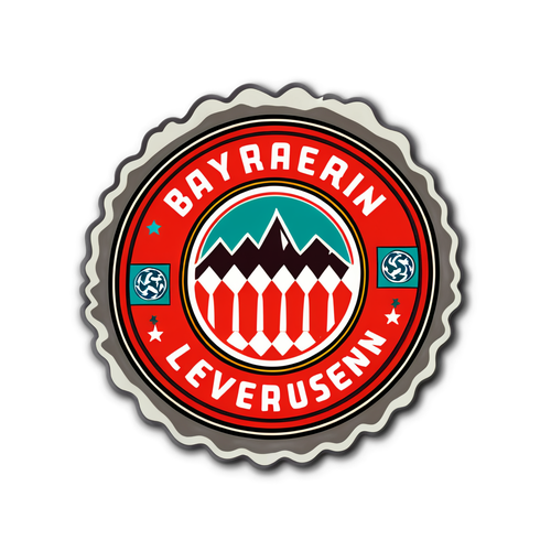 Retro nálepka 'Bayern – Leverkusen'