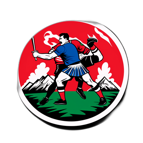 Illustrative Darstellung eines Spielzugs von 'Schottland gegen Dänemark'