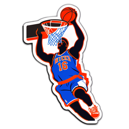 Autocollant stylisé des Knicks