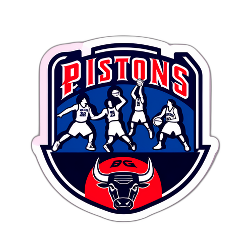 Emblema Estilizado Pistons x Bulls