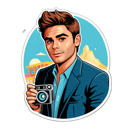 Charmante afbeelding van een filmicoon