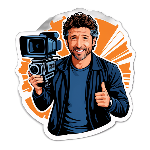 Energetisk skuespiller i aktion