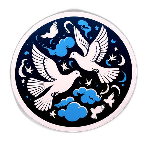 Ілюстрація терористичних актів через символи миру